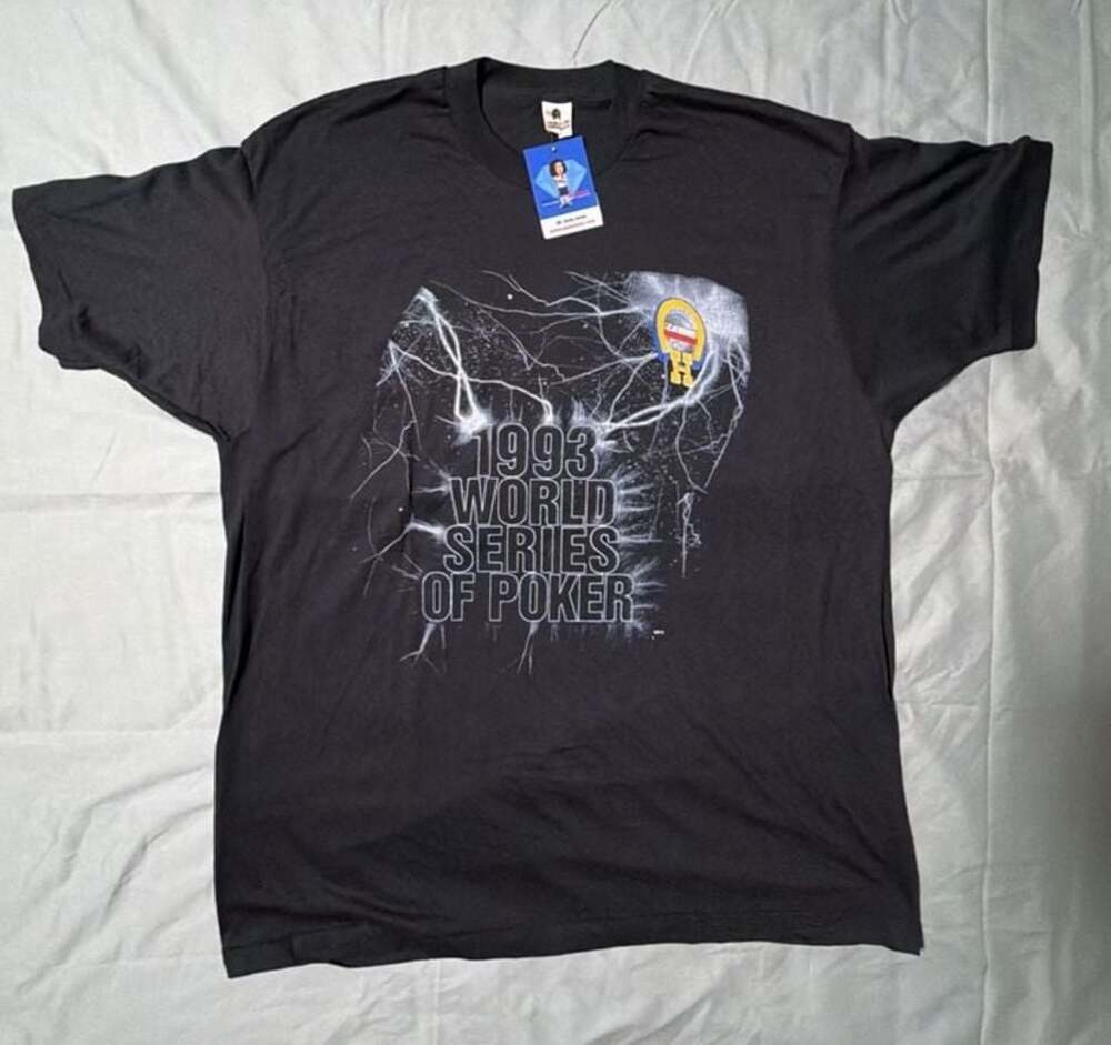 Vintage 1993 World Series of Poker T-Shirt Size XXL